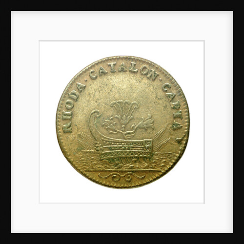 Counter commemorating the second capture of Rosas, 1693; reverse by unknown
