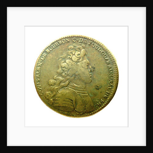 Counter commemorating Louis A. de Bourbon, Duc du Maine, Grandmaster of Artillery; obverse by H. Roussel