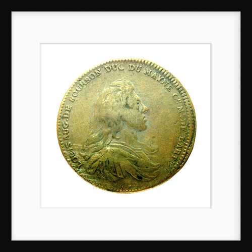 Counter commemorating Louis A. de Bourbon, Duc du Maine, Grandmaster of Artillery; reverse by H. Roussel