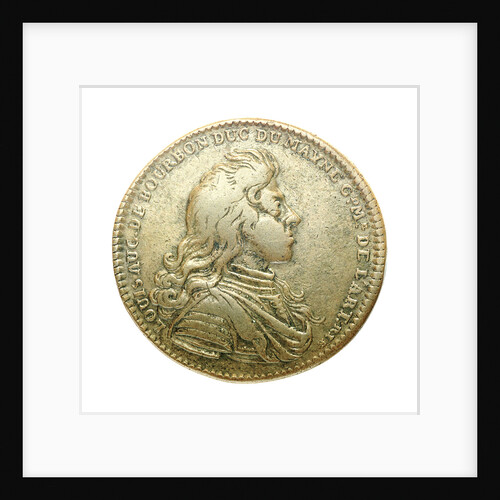 Counter commemorating  Louis A. de Bourbon, Duc du Maine (born 1670),  Grandmaster of Artillery; reverse by Unknown