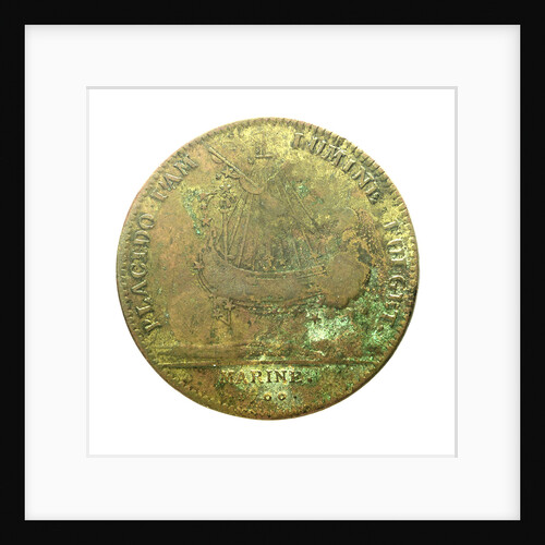 Counter commemorating Admiral Louis Alexandre de Bourbon, Comte de Toulouse (1678-1737); reverse by H. Roussel