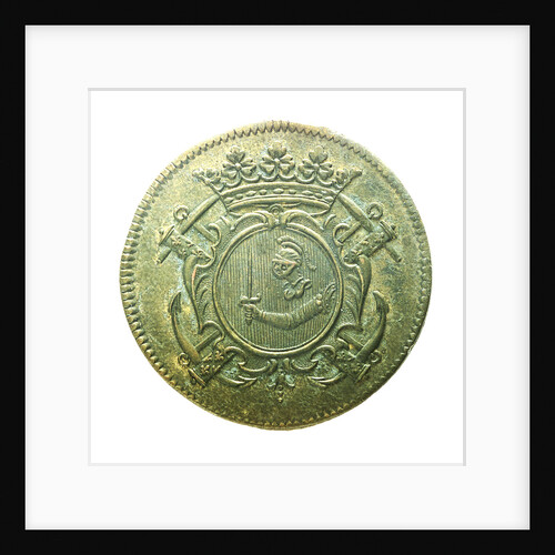 Counter commemorating Admiral de Tourville (1642-1701); obverse by unknown