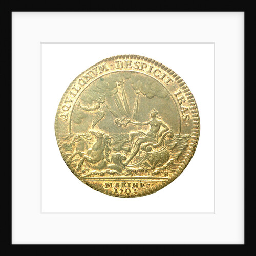 Counter commemorating the Anglo-Dutch-Austrian coalition; reverse by H. Roussel