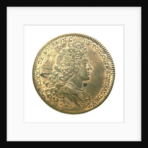 Counter commemorating the Spanish galleons burnt in Vigo harbour, 1703; obverse by H. Roussel