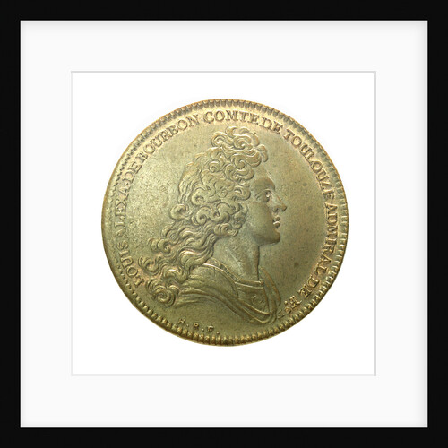 Counter commemorating the Battle of Malaga, 1704; obverse by H. Roussel