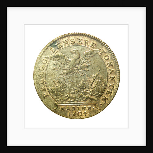 Counter commemorating the Battle of Malaga, 1704; reverse by H. Roussel