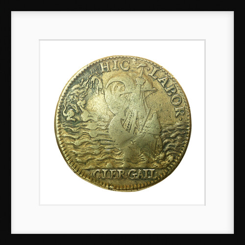 Commemorative counter bearing the legend 'HIC MERCES HIC LABOR'; reverse by unknown