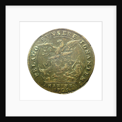 Counter commemorating the Battle of Malaga, 1704; reverse by H. Roussel