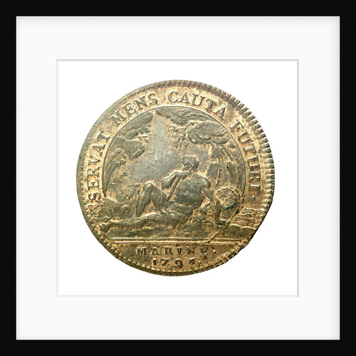 Counter commemorating the neglect of the Navy; reverse by H. Roussel