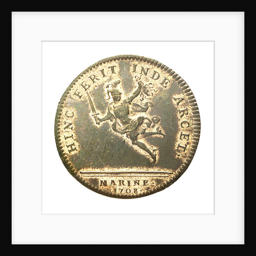 Counter commemorating the attack on a British Convoy; reverse by unknown