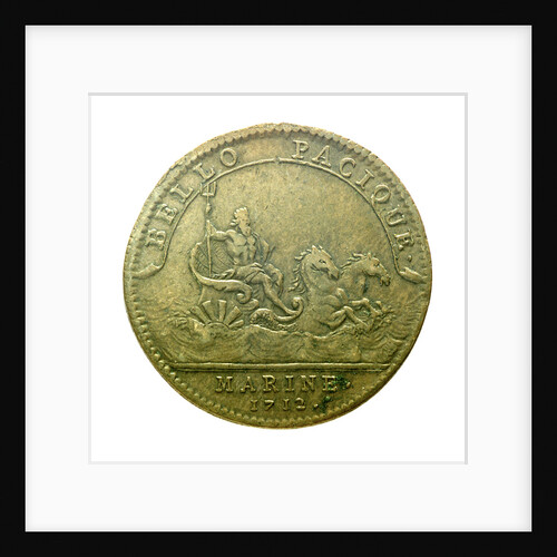 Counter commemorating internal troubles in England; reverse by T. Bernard