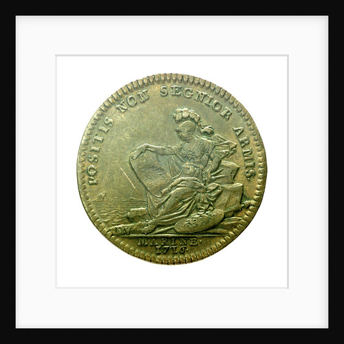 Counter commemorating the navy active in time of peace; reverse by J. Duvivier