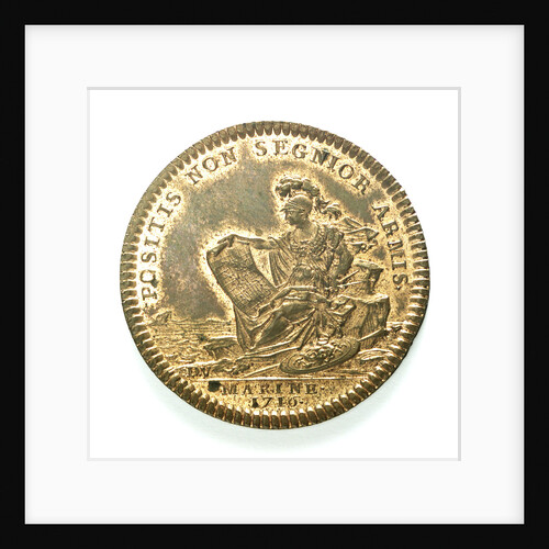 Counter commemorating the navy active in time of peace; reverse by J. Duvivier