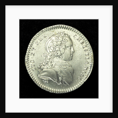 Counter commemorating the opening up of wealthy mines in Louisiana as proposed by Law the banker; obverse by J.C. Roettier