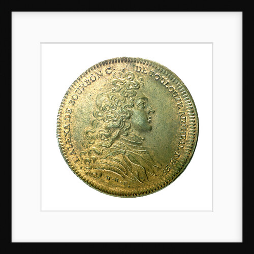 Counter commemorating the defeat of the Corsairs of Barbary by Admiral Duguay-Trouin, 1732; obverse by H. Roussel