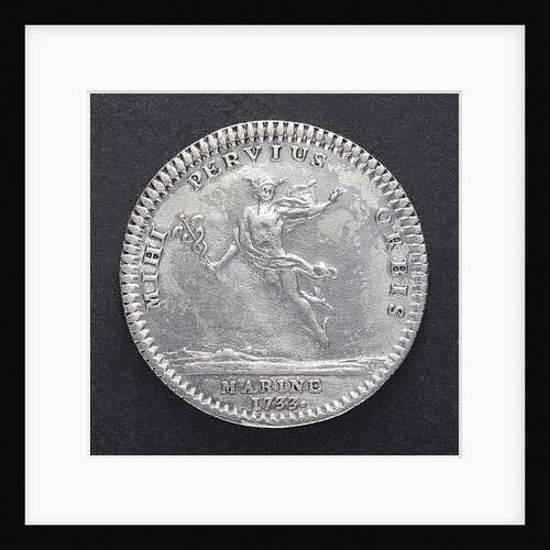 Counter commemorating the cruise to Newfoundland, 1733; reverse by H. Roussel