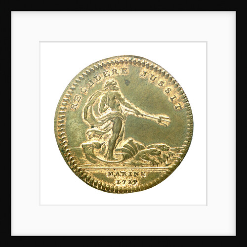 Counter commemorating the defeat of the Pirates of Sales, 1739; reverse by unknown