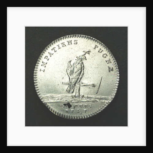 Counter commemorating the naval readiness for Battle; reverse by F. M.