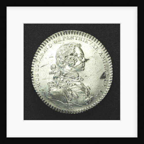 Counter commemorating Admiral Duc d'Anville wrecked off the Azores; obverse by J.C. Roettier