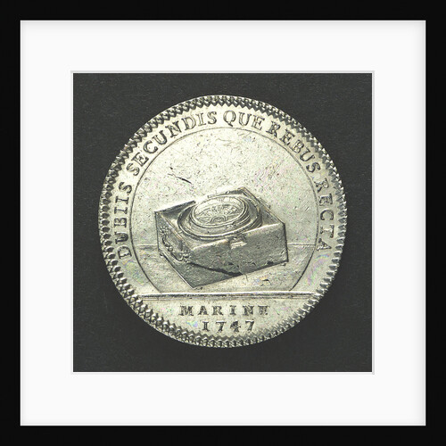 Counter commemorating Admiral Duc d'Anville wrecked off the Azores; reverse by J.C. Roettier