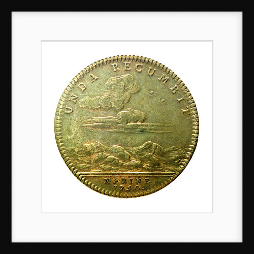 Counter commemorating the war ended; reverse by J.C. Roettier