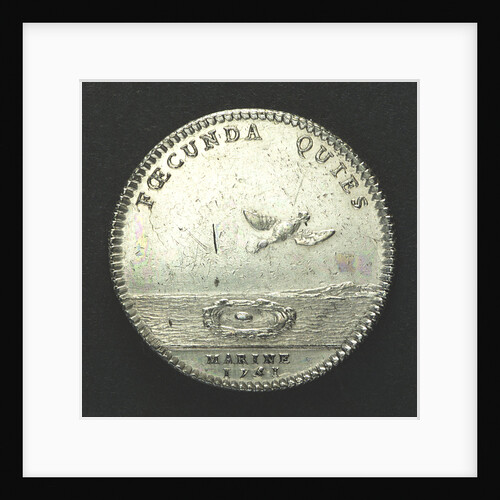 Counter commemorating the increased strength of the navy; reverse by J. Duvivier