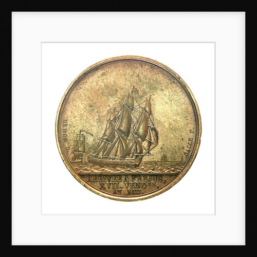 Counter commemorating the landing of Napoleon Bonaparte at Frejus, 1799; reverse by D.V. Denon