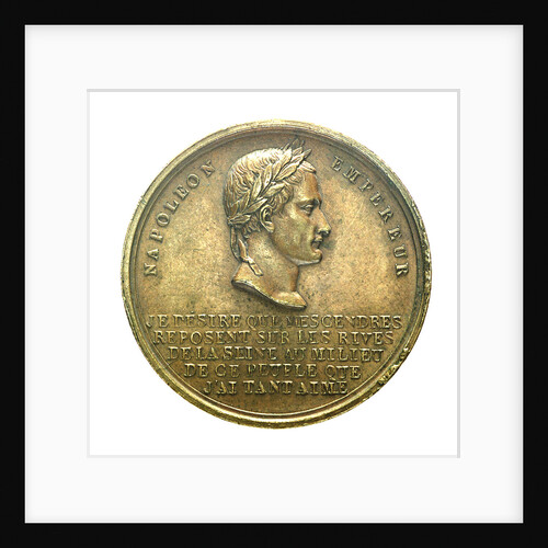 Counter commemorating the translation of the body of Napoleon I, 1840; obverse by J.P. Montagny
