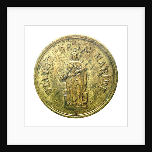 Counter commemorating a Naval Memorial; obverse by unknown