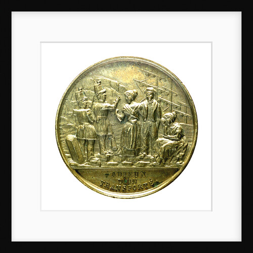 Counter commemorating the embarkation of the insurgents at Le Havre, 1848; obverse by unknown