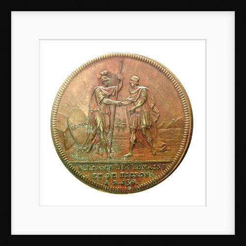 Counter commemorating the alliance of Rome and Hiero of Sicily, BC263; obverse by Jac Dassier