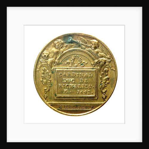 Counter commemorating Cardinal Richelieu; reverse by J. Dassier