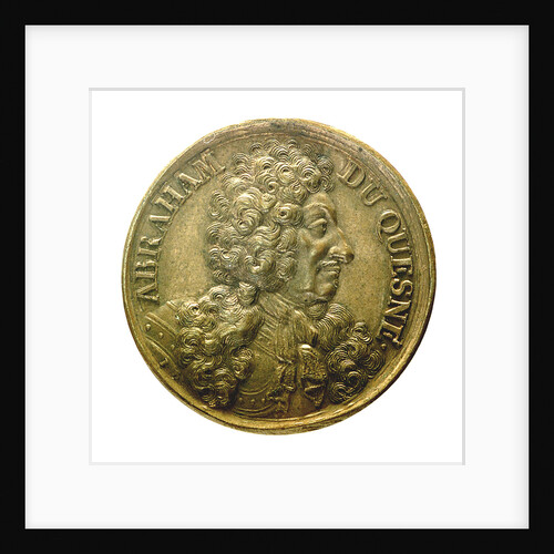 Counter commemorating Admiral Abraham Duquesne (1610-1688); obverse by J. Dassier