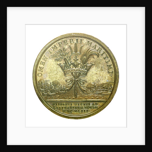 Medal commemorating the Battle of Cartagena, 1643; reverse by J. Mauger