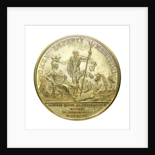 Medal commemorating the Battle of Cartagena, 1643; reverse by J. Mauger