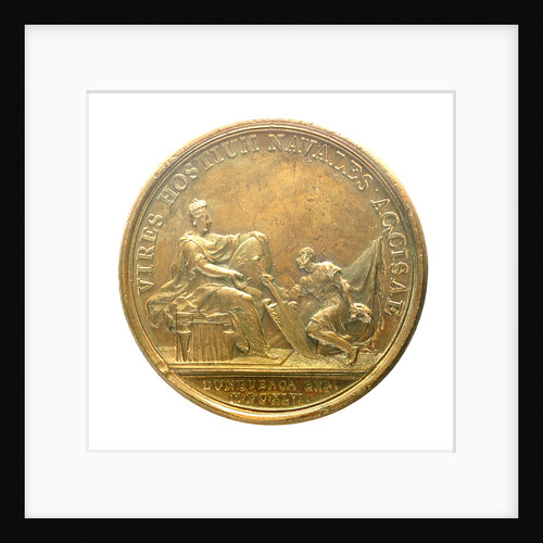 Medal commemorating the capture of Dunkirk, 1646; reverse by J. Mauger