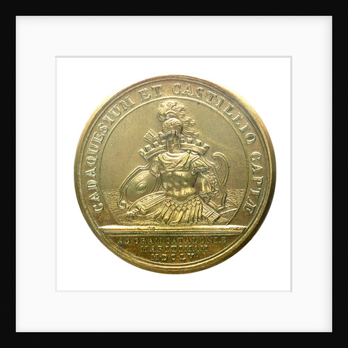 Medal commemorating the capture of towns in Castile; reverse by J. Mauger