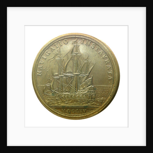 Medal commemorating the strengthened navy; reverse by J. Mauger
