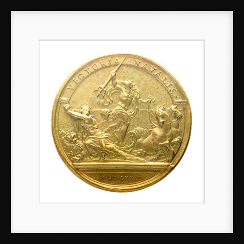 Medal commemorating the Battle of Solebay, 1672; reverse by J. Mauger