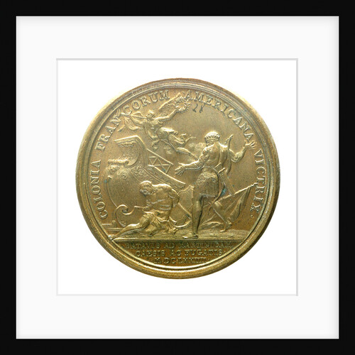 Medal commemorating the Dutch attack on Martinique repulsed, 1674; reverse by J. Mauger