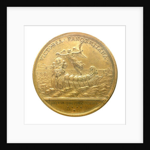 Medal commemorating the defeat of the Dutch and Spanish fleets at Palermo, 1676; reverse by J. Mauger