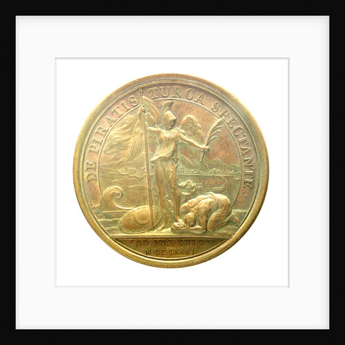 Medal commemorating the Tripoli pirates defeated at Chios, 1681; reverse by J. Mauger