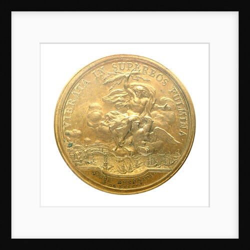 Medal commemorating the bombardment of Genoa, 1684; reverse by J. Mauger