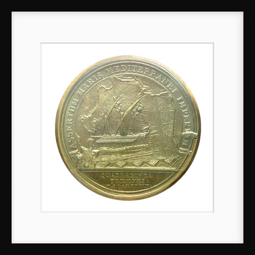 Medal commemorating forty galleys being equipped at Marseilles; reverse by J. Mauger