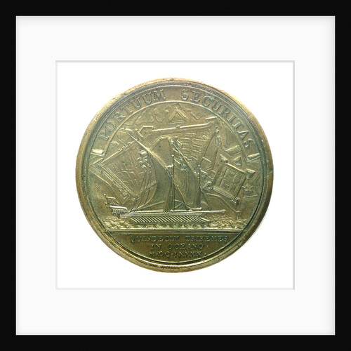 Medal commemorating the safety of the harbours; reverse by J. Mauger