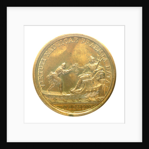 Naval reward medal; reverse by J. Mauger