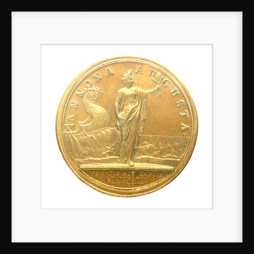 Medal commemorating Admiral Jean Bart recapturing the corn fleet, 1694; reverse by J. Mauger