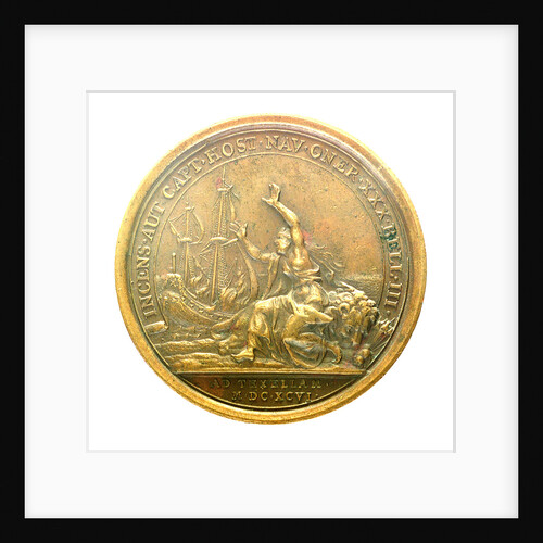 Medal commemorating the Dutch squadron captured by Admiral Jean Bart, 1696; reverse by Unknown