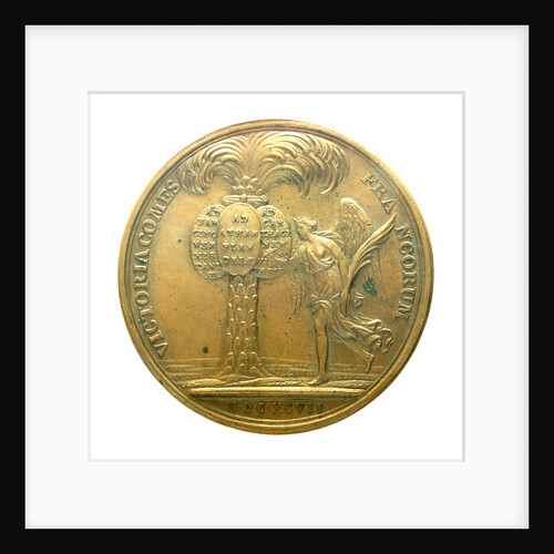Medal commemorating the capture of Barcelona, Ath and Cartagena, 1697; reverse by J. Mauger