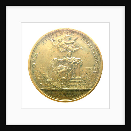 Medal commemorating the action off Malaga, 1704; reverse by J.A. Meisonie